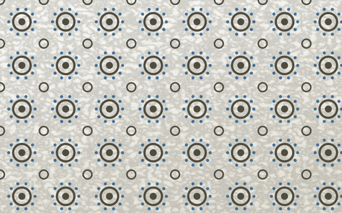 Athens Marble Batik Blooms — light brown, blue and white batik background