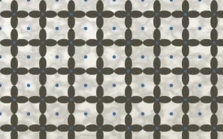 Athens Marble Batik Kawung — light brown, blue and white batik background