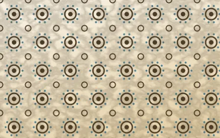 Atlas Sand Batik Blooms — light brown, blue and beige batik background
