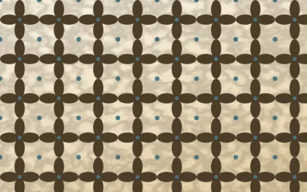 Atlas Sand Batik Kawung — light brown, blue and beige batik background