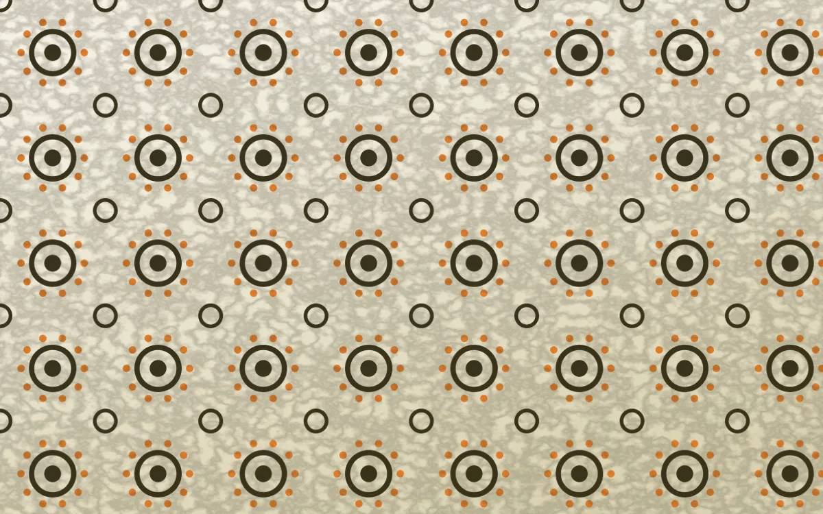 Bali Temple Batik Blooms — light brown, orange and beige batik background