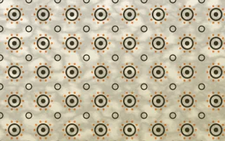 Bali Temple Batik Blooms — light brown, orange and beige batik background