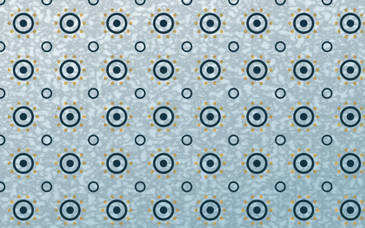 Bosphorus Batik Blooms — light blue, gold and white batik background