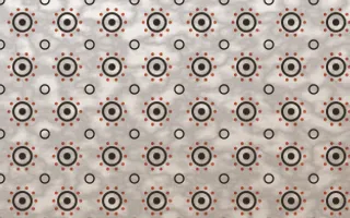 Brooklyn Loft Batik Blooms — light brown, red and white batik background