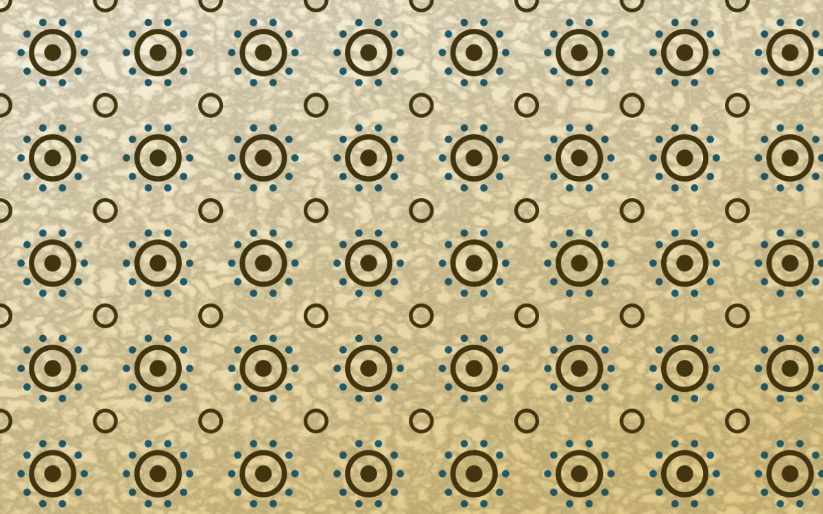 Cairo Gold Batik Blooms — colourful brown, blue and beige batik background