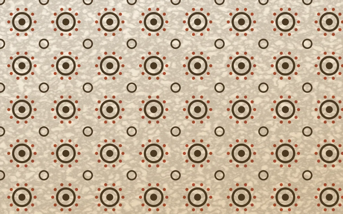 Chai Cream Batik Blooms — light brown, orange and beige batik background