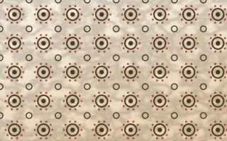 Chai Cream Batik Blooms — light brown, orange and beige batik background