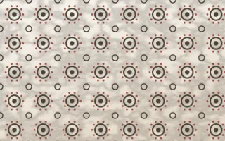 Copenhagen Hygge Batik Blooms — light brown, red and white batik background