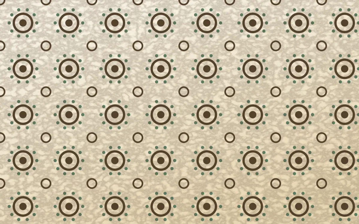 Cotswold Stone Batik Blooms — light brown, green and beige batik background