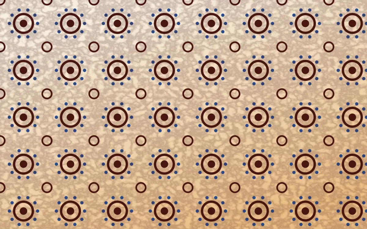 Cusco Weave Batik Blooms — light red, blue and beige batik background