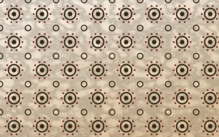 Desert Oud Batik Blooms — light brown and beige batik background