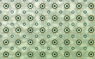 Emerald Isle Batik Blooms — light green, orange and white batik background