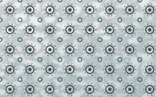 Fjord Mist Batik Blooms — light blue, orange and white batik background
