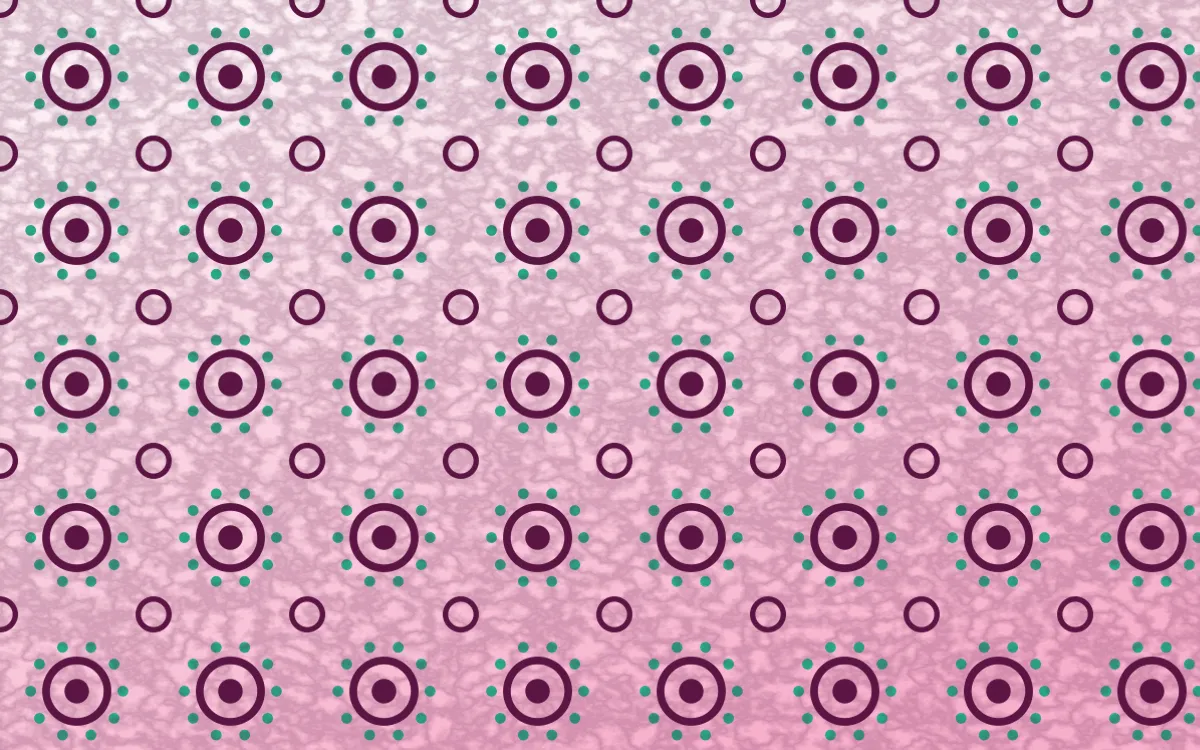Holi Splash Batik Blooms — light pink, teal and white batik background