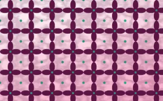 Holi Splash Batik Kawung — light pink, teal and white batik background