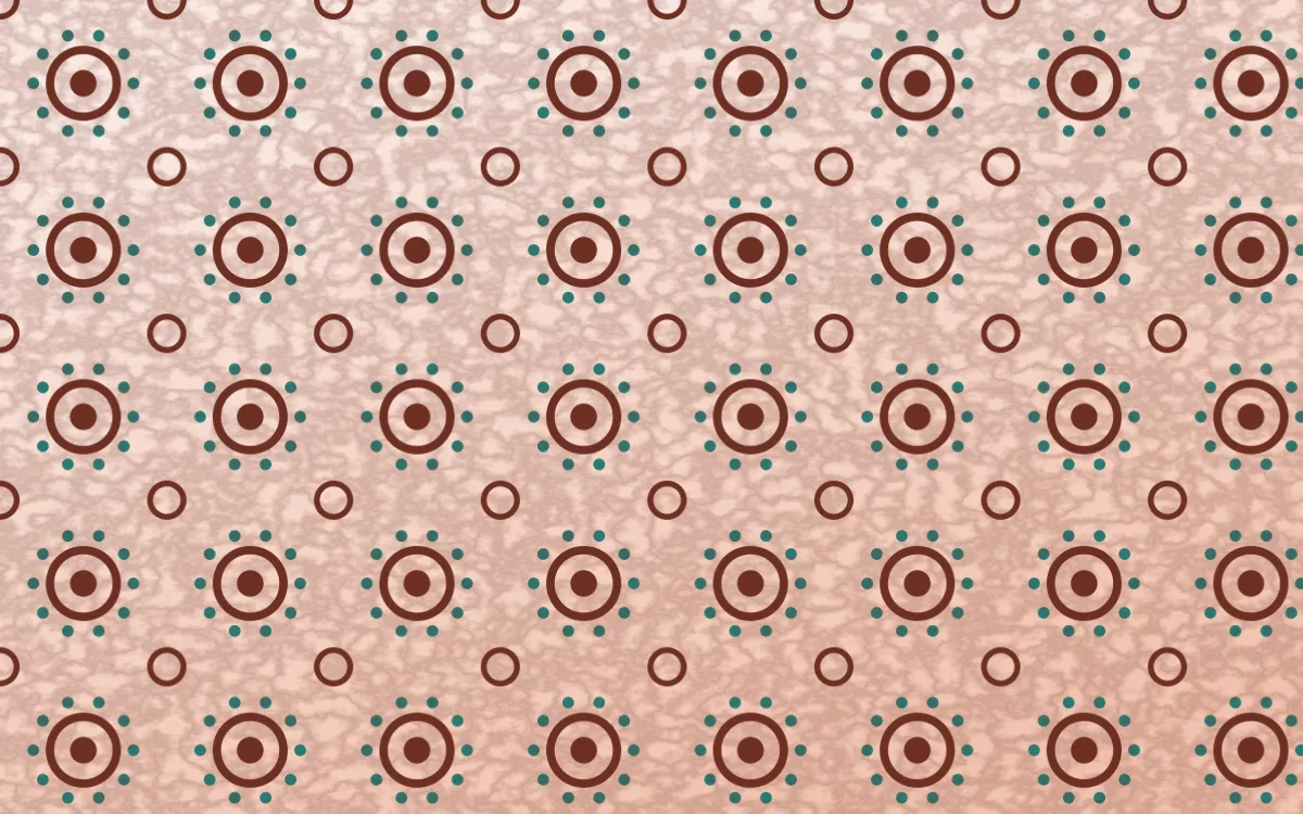 Jaipur Rose Batik Blooms — light brown, teal and orange batik background