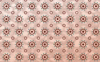 Jaipur Rose Batik Blooms — light brown, teal and orange batik background