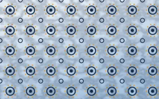 Jodhpur Indigo Batik Blooms — light blue and gold batik background