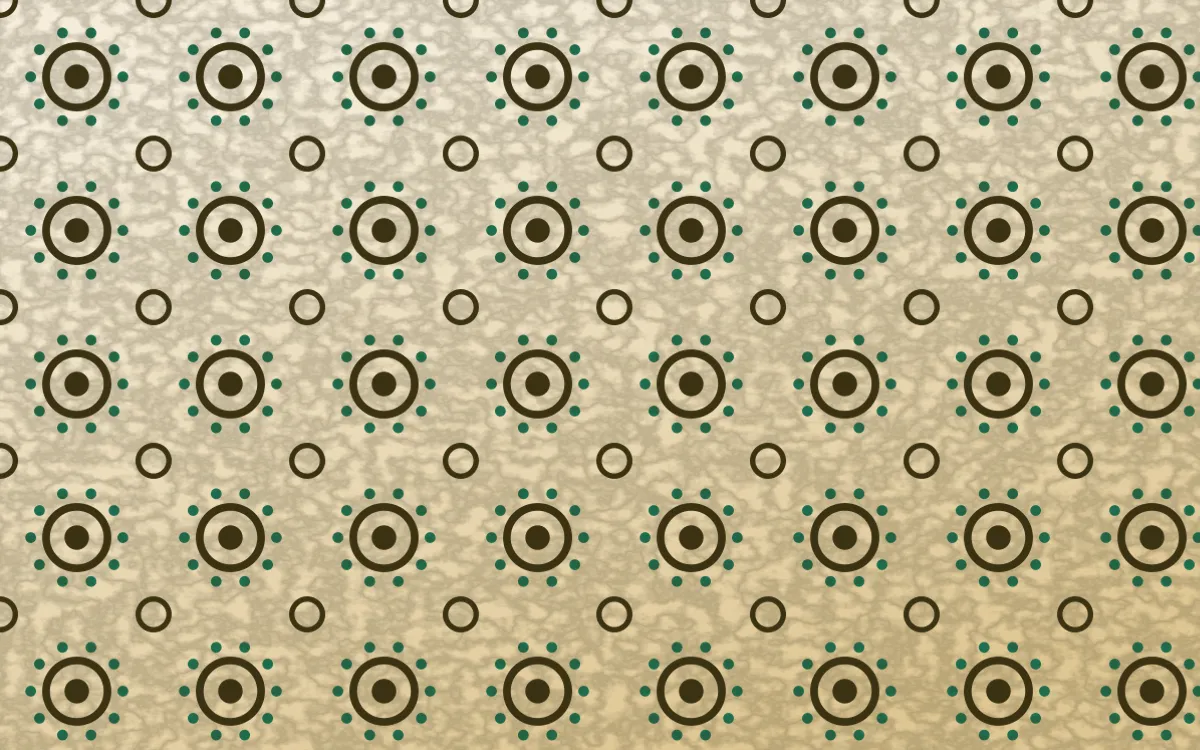 Kerala Spice Batik Blooms — colourful brown, green and beige batik background