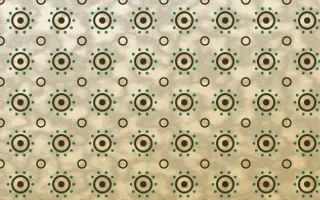 Kerala Spice Batik Blooms — colourful brown, green and beige batik background