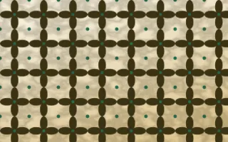 Kerala Spice Batik Kawung — colourful brown, green and beige batik background