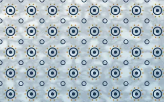 Lisbon Azul Batik Blooms — light blue, gold and white batik background