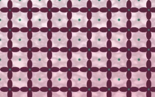 Lotus Siam Batik Kawung — light pink, teal and white batik background