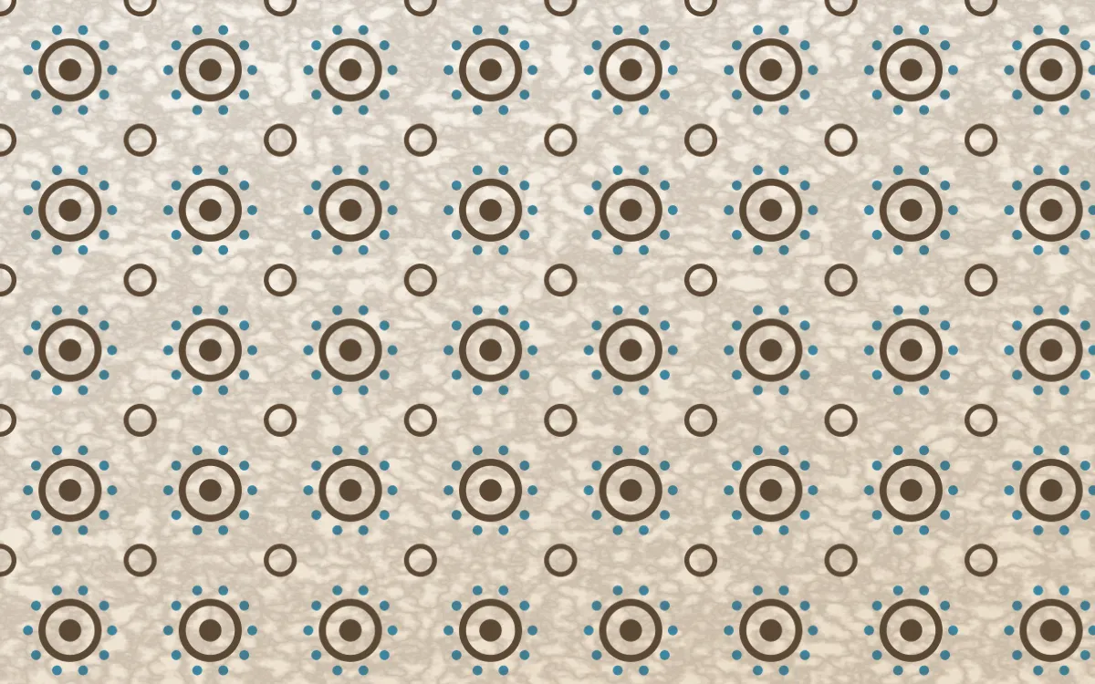 Manila Shell Batik Blooms — light brown, blue and white batik background