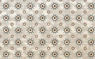 Manila Shell Batik Blooms — light brown, blue and white batik background