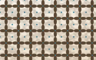 Manila Shell Batik Kawung — light brown, blue and white batik background