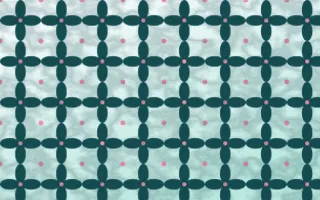 Miami Deco Batik Kawung — light teal, pink and white batik background
