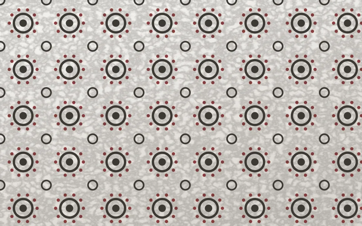 Milano Stone Batik Blooms — light grey, red and white batik background