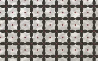 Milano Stone Batik Kawung — light grey, red and white batik background