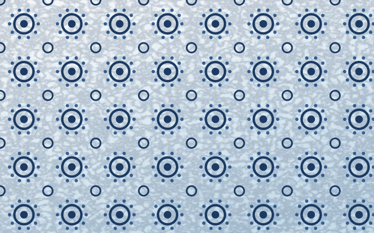 Ming Porcelain Batik Blooms — light blue and white batik background