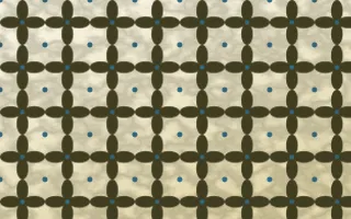 Nile Papyrus Batik Kawung — light yellow, blue and beige batik background