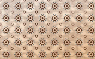 Outback Clay Batik Blooms — light brown, blue and beige batik background
