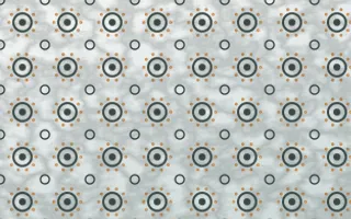 Pacific Fog Batik Blooms — light grey, orange and white batik background