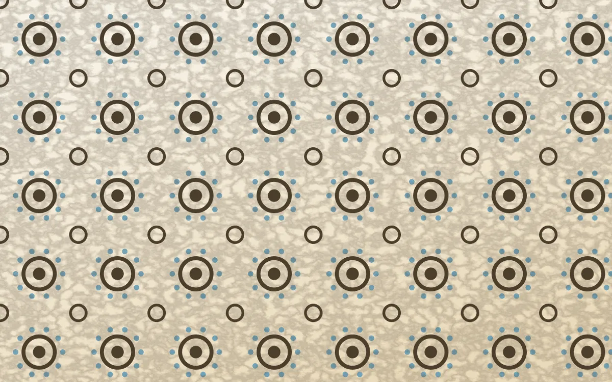Pampas Cream Batik Blooms — light brown, blue and beige batik background