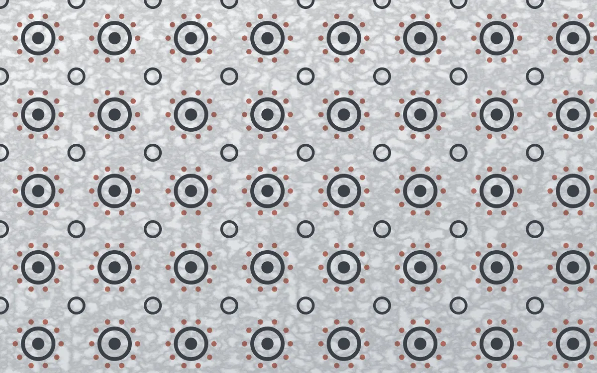 Paris Zinc Batik Blooms — light grey, red and white batik background