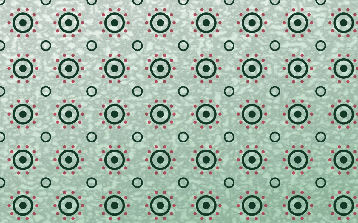 Persian Garden Batik Blooms — light green, red and white batik background