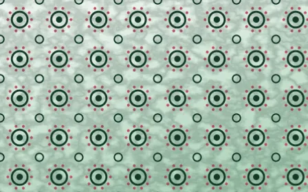 Persian Garden Batik Blooms — light green, red and white batik background