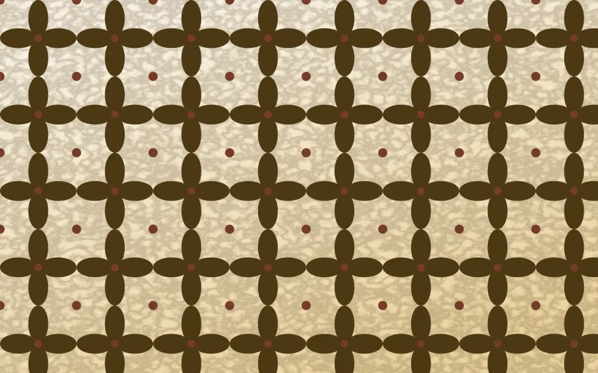 Prague Gold Batik Kawung — light brown and beige batik background