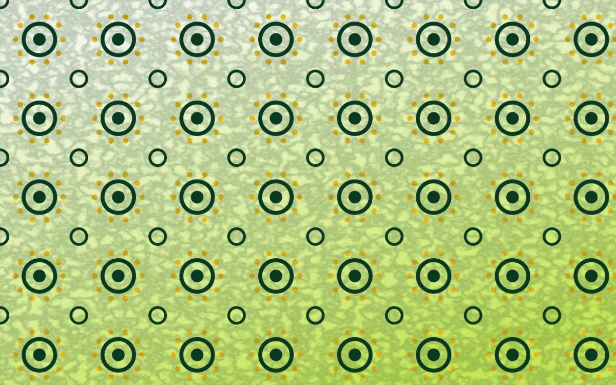Rio Carnival Batik Blooms — light green and gold batik background