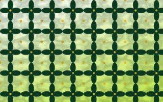 Rio Carnival Batik Kawung — light green and gold batik background