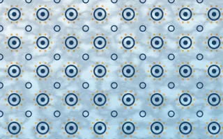 Côte d'Azur Batik Blooms — light blue, orange and white batik background
