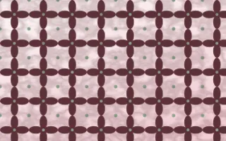 Sakura Paper Batik Kawung — light red, green and white batik background