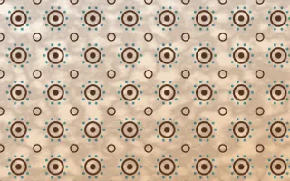 Santa Fe Adobe Batik Blooms — light brown, teal and beige batik background
