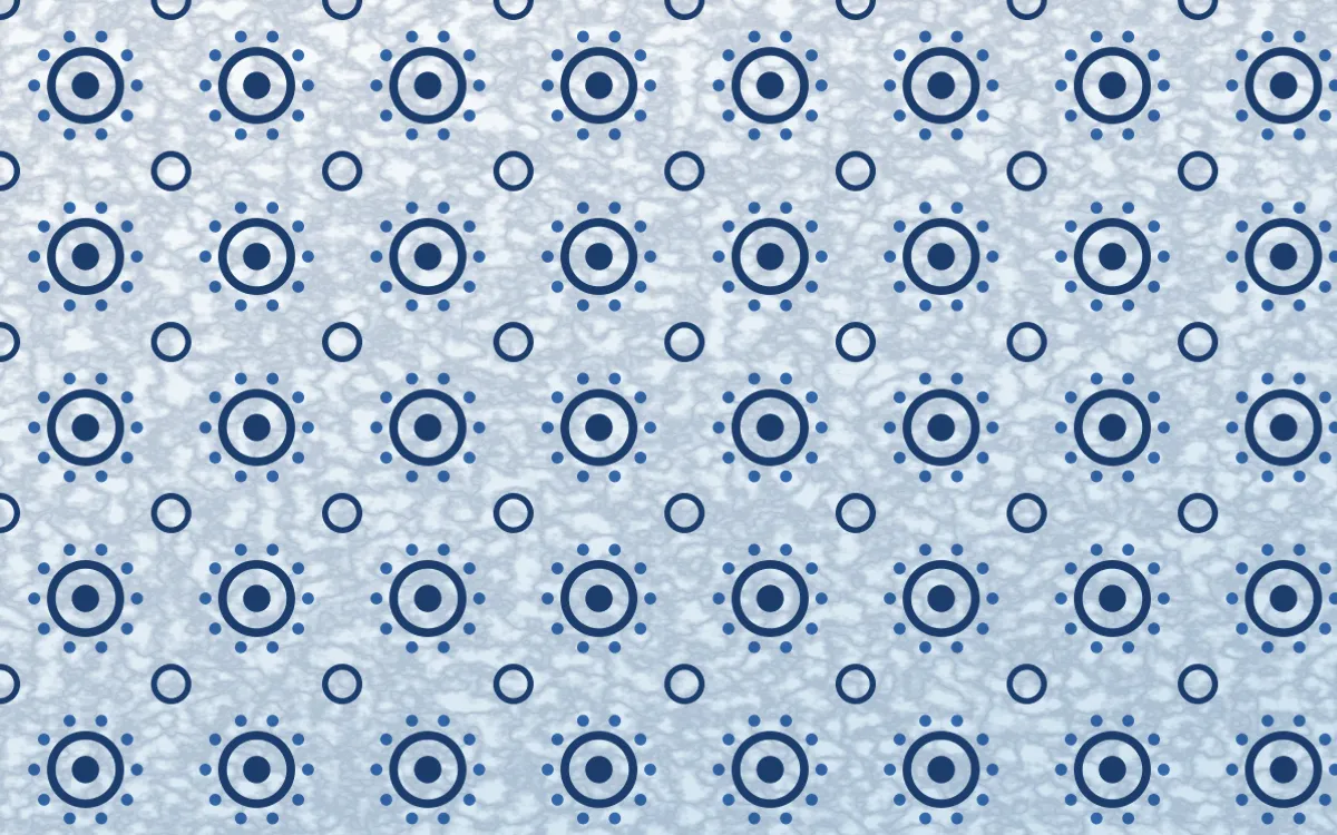 Santorini Batik Blooms — light blue and white batik background