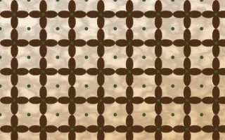 Savanna Clay Batik Kawung — light brown, green and beige batik background
