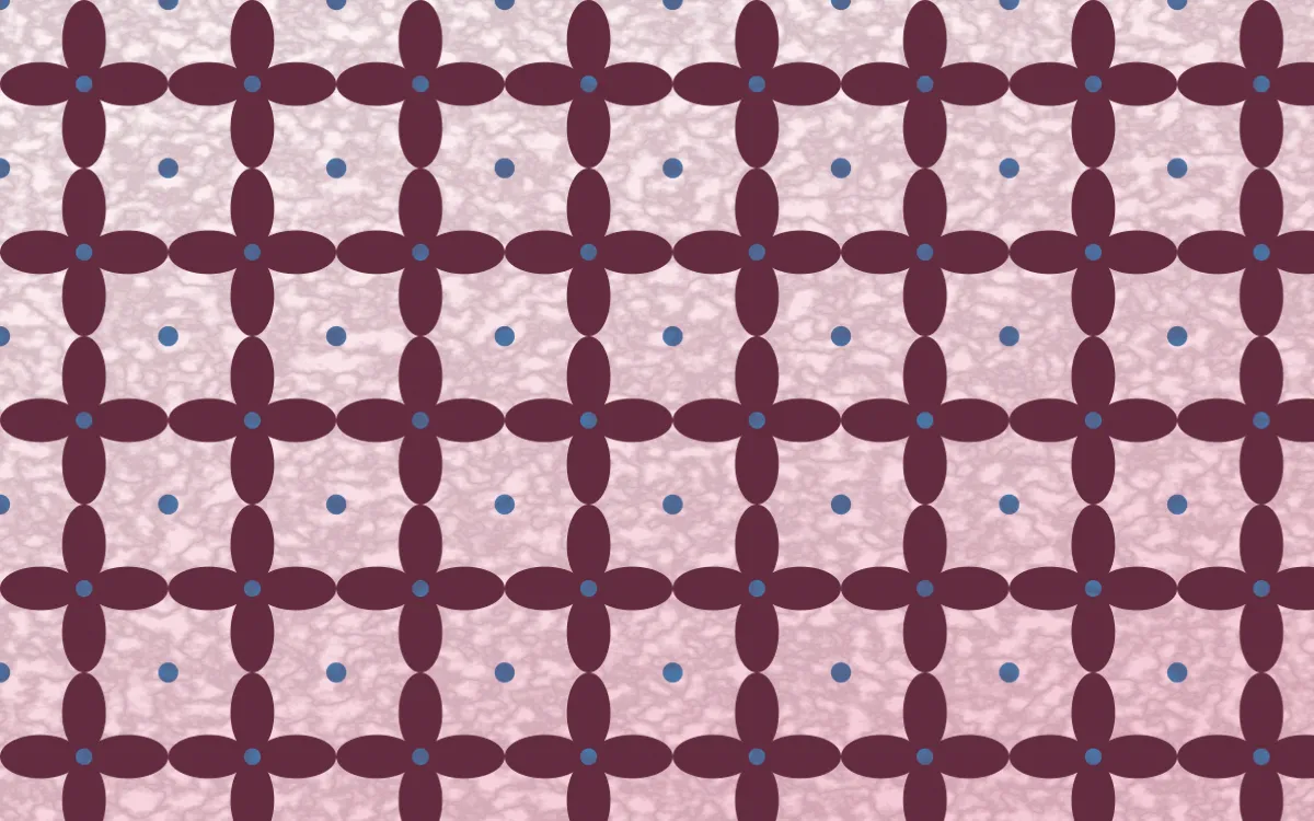Seoul Blossom Batik Kawung — light pink, blue and white batik background